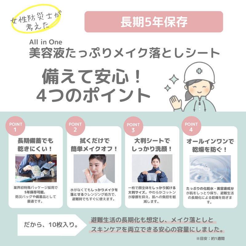 備えて安心！4つのポイント
